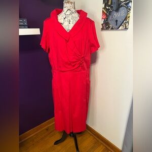 Julian Taylor Plus Size Short Sleeve Dress